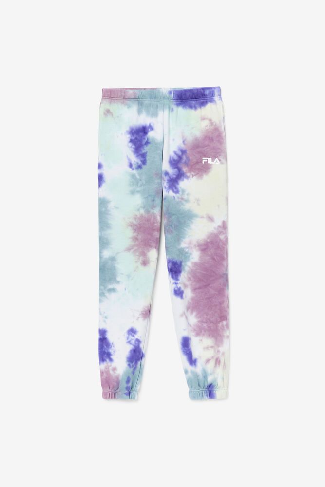 Fila Bukser Dame Blå Raleigh Tie Dye Jogger VYQ-714958